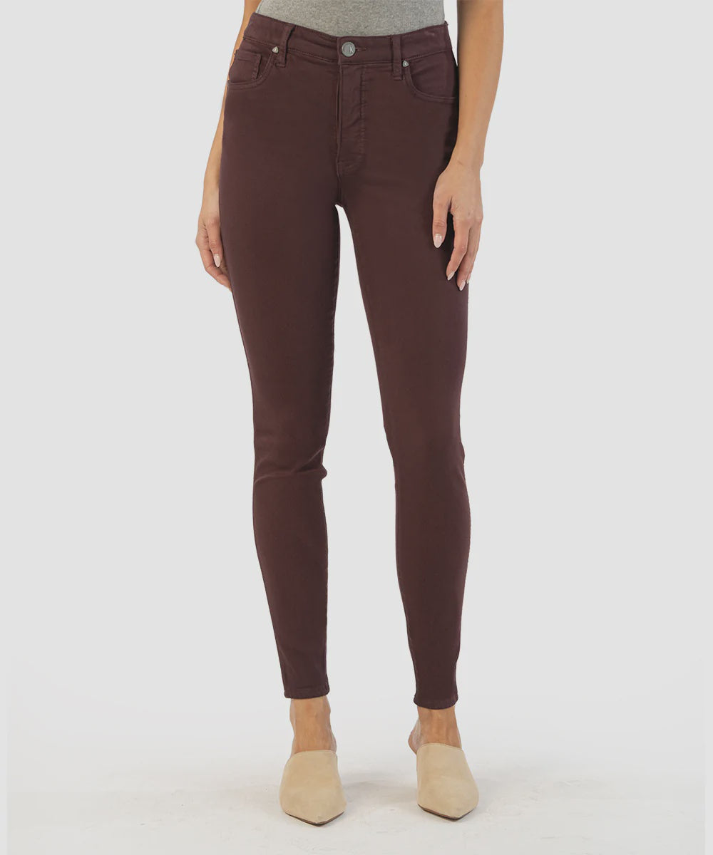Connie Ankle Skinny Jeans - Plum