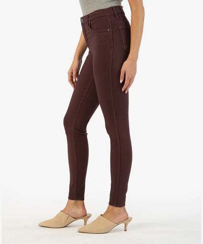Connie Ankle Skinny Jeans - Plum