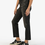 Rachael High Rise Fab Ab Mom Jean -Distinguish Wash
