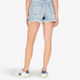 Jane High Rise Shorts w/ Fray - Royal
