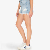 Jane High Rise Shorts w/ Fray - Royal