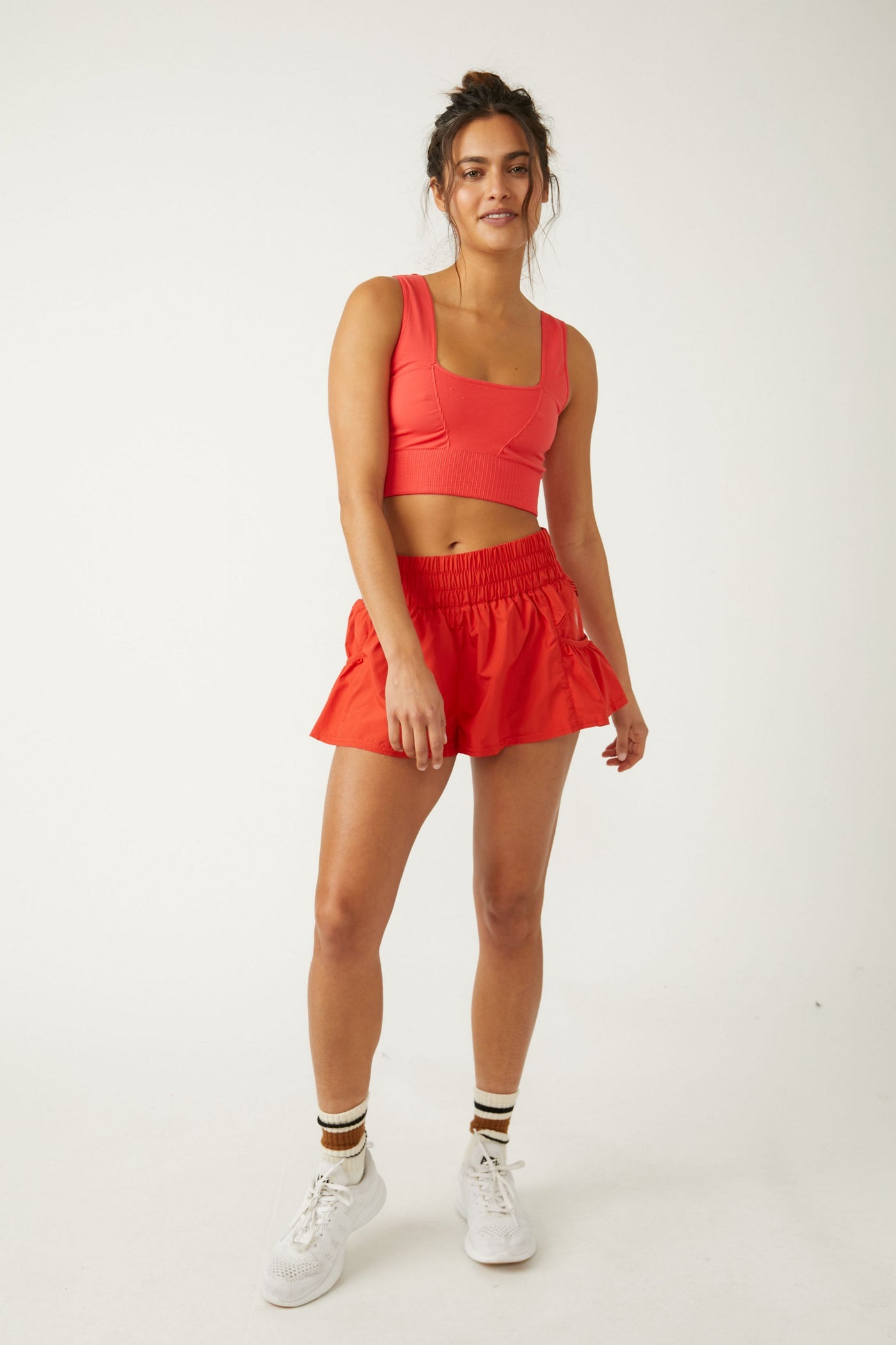 Get Your Flirt On Shorts - Maraschino Red