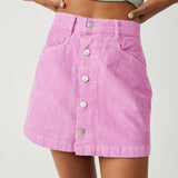 Ray Cord Mini Skirt