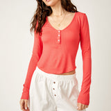Keep It Basic Layering Top - Red Pop