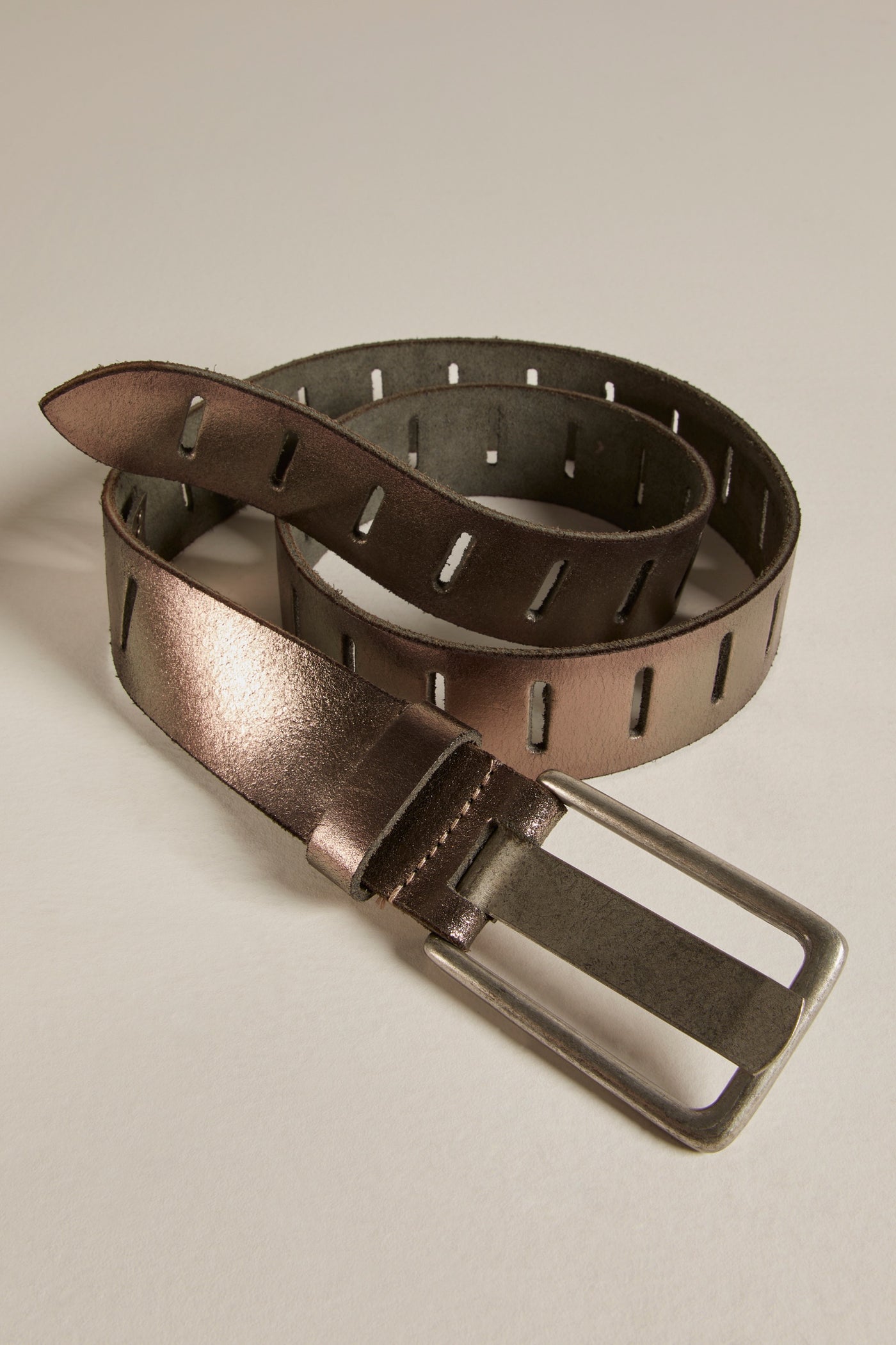 Jona Belt - Metallic Silver