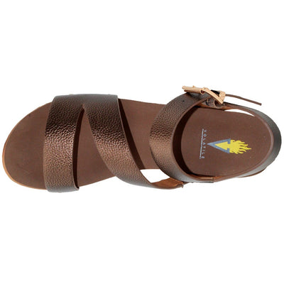 Biloxi Wedge Sandals - Bronze