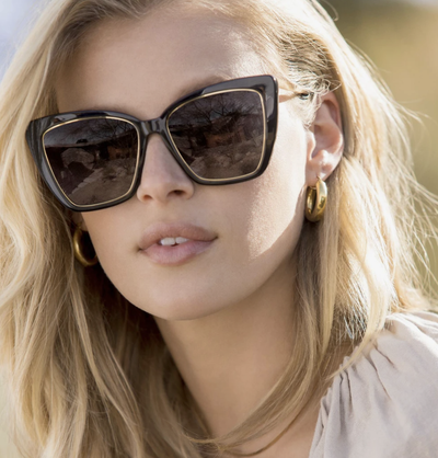 Becky IV - Black and Grey Polarized Lens
