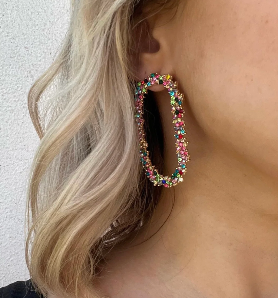 Crystal Garland Drop Earrings