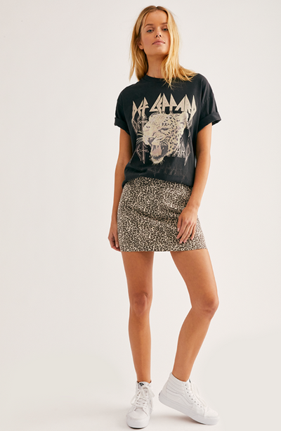Modern Femme Novelty Leopard Skirt