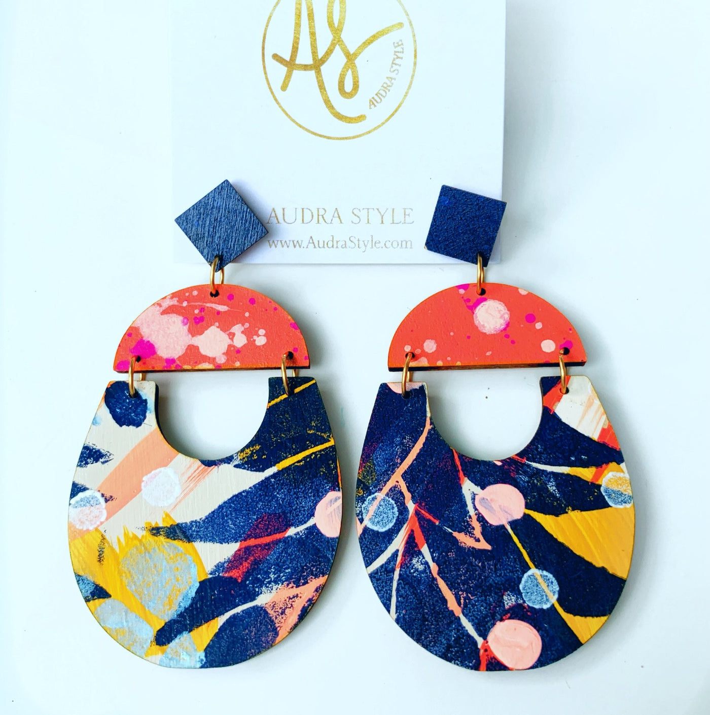 Stella Hawaiian Navy Earring