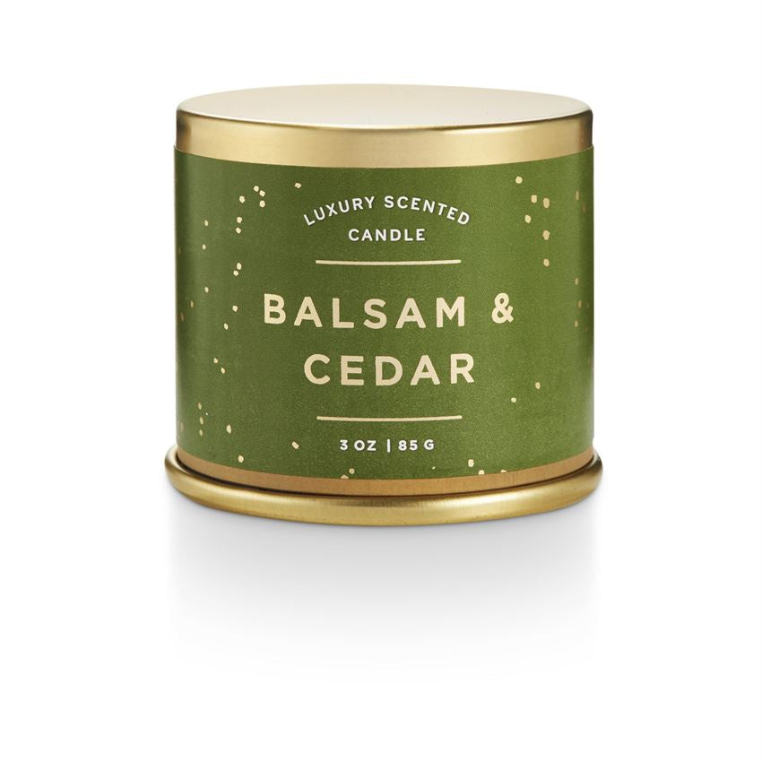 Noble Holiday Demi Tin - Balsam & Cedar