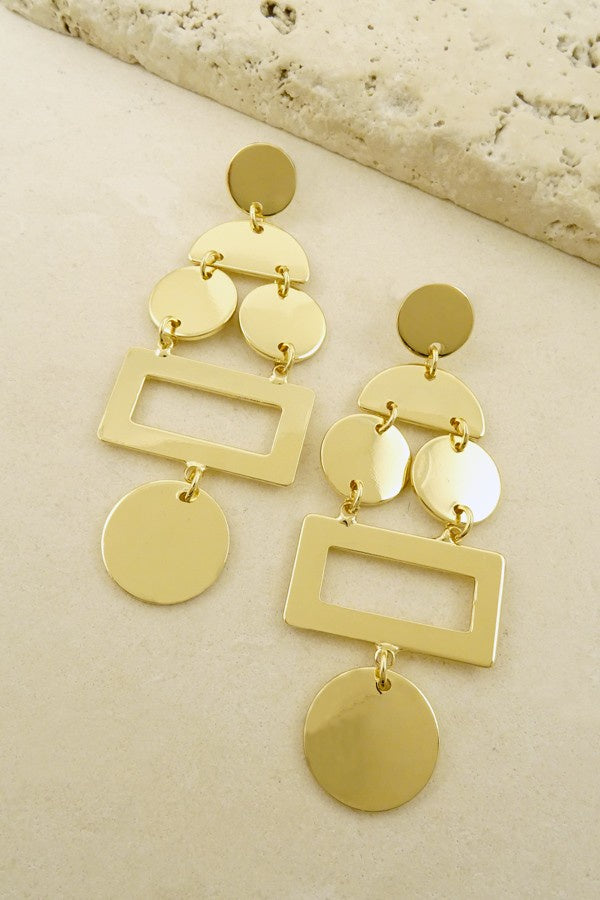 Party Girl Metal Stamp Earring