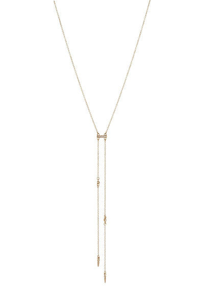 Cutting Edge Necklace In Gold