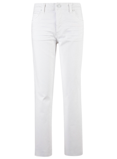 Reese High Rise Fab Ab Ankle Straight Leg Jeans - Optic White