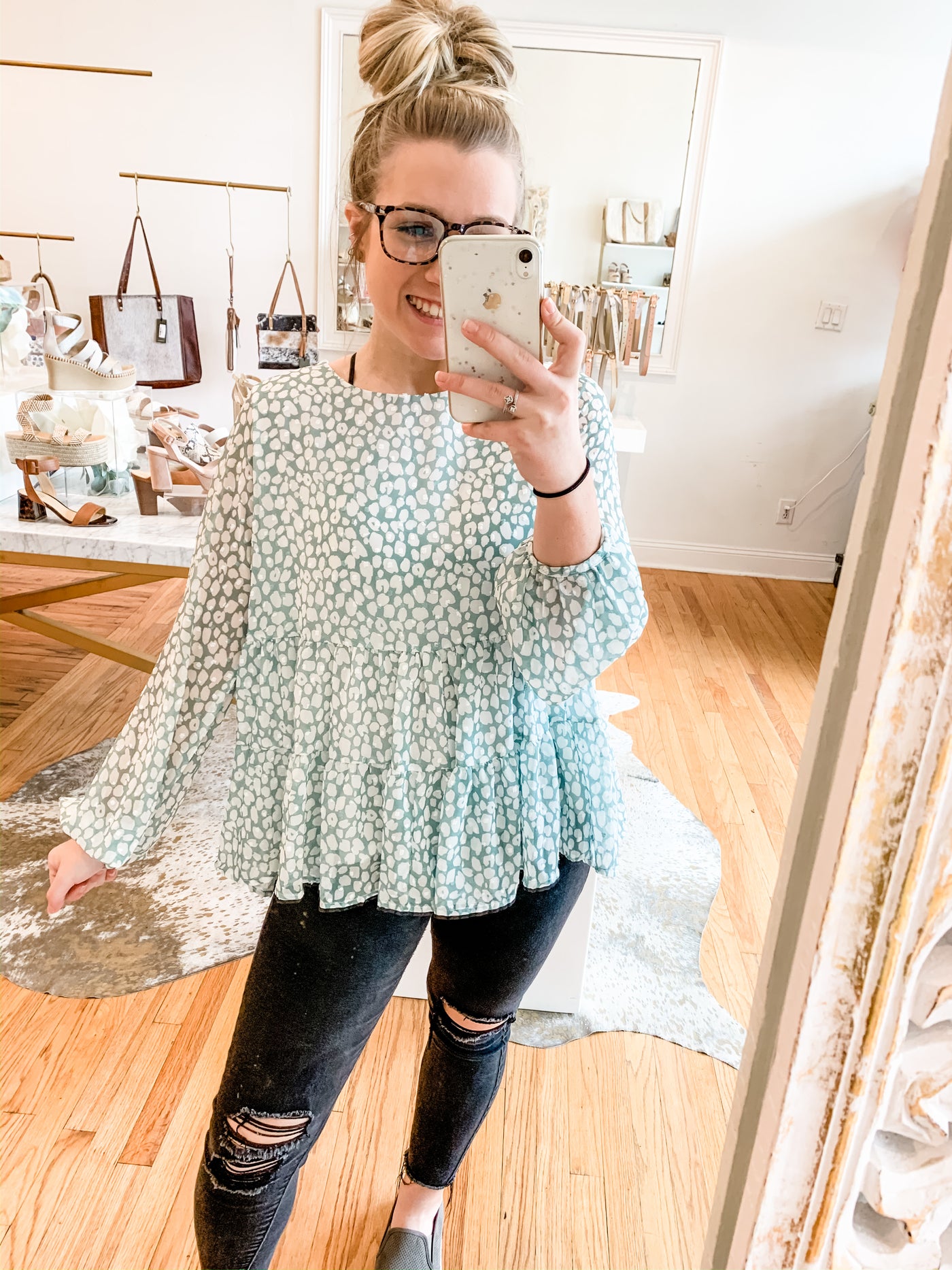 Just The Way Floral Top