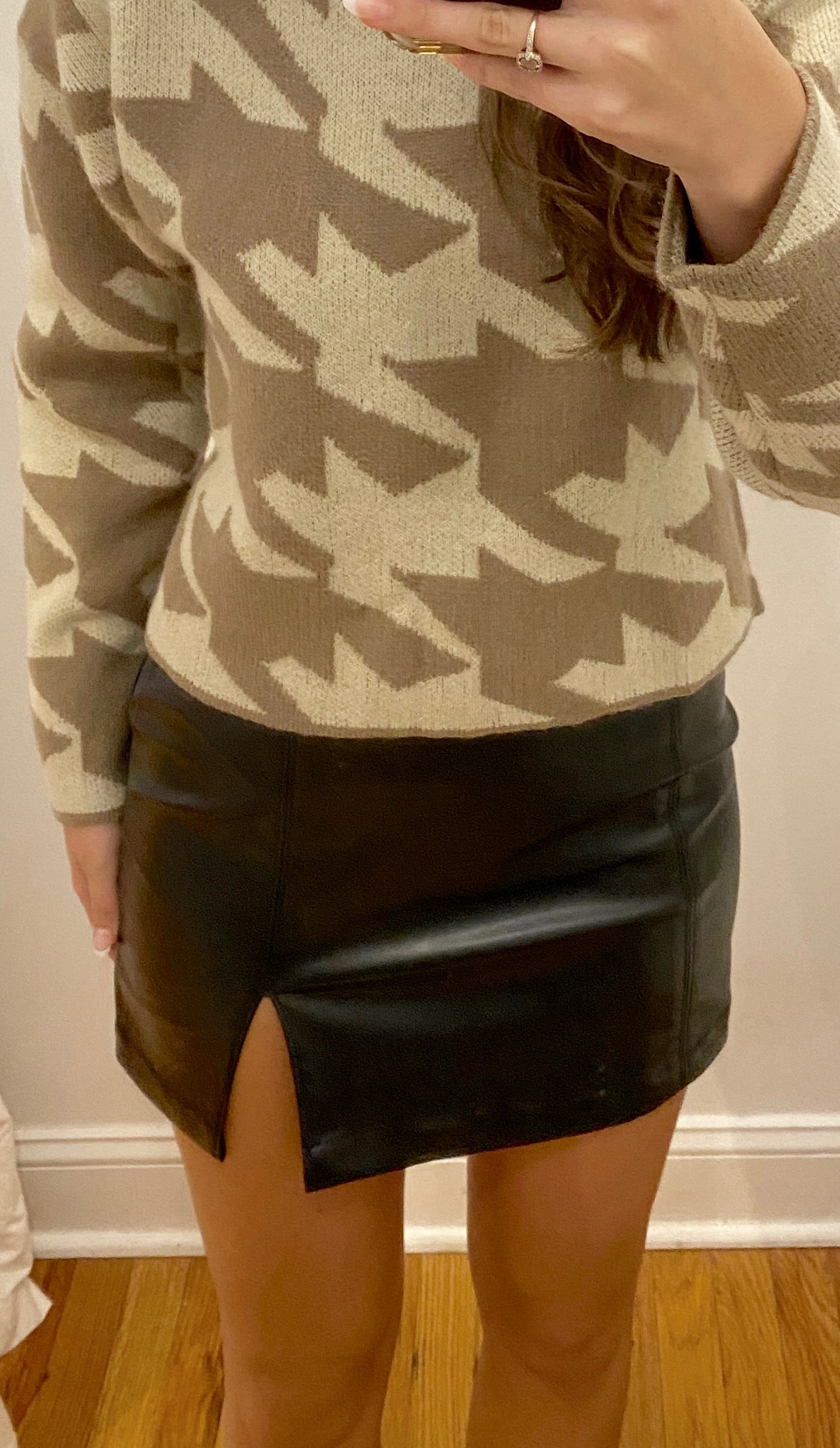 Katy Vegan Leather Skirt