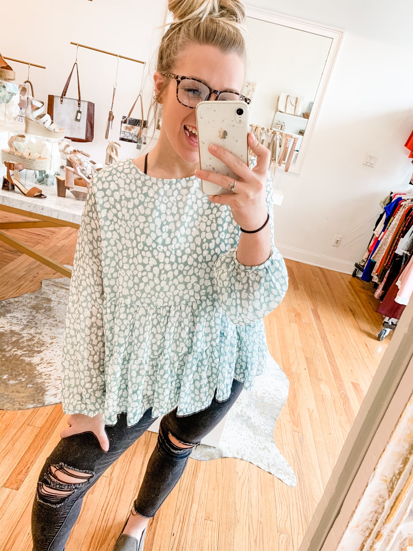 Just The Way Floral Top