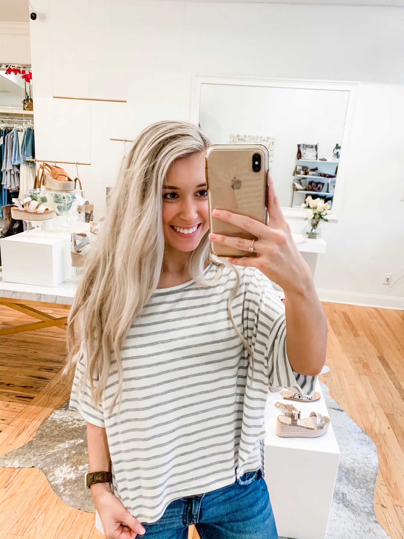 One Before Striped Top