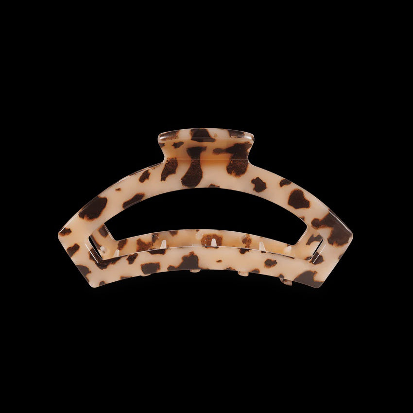 Open Blonde Tortoise Medium Hair Clip