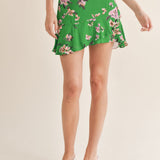 Greener Ruffle Mini Skirt