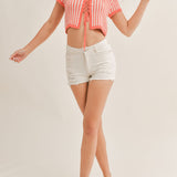 Starry Eyed Distressed Denim Shorts