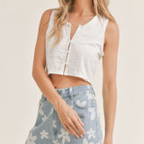 Flower Child Denim Shorts