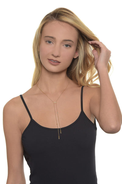 Cutting Edge Necklace In Gold